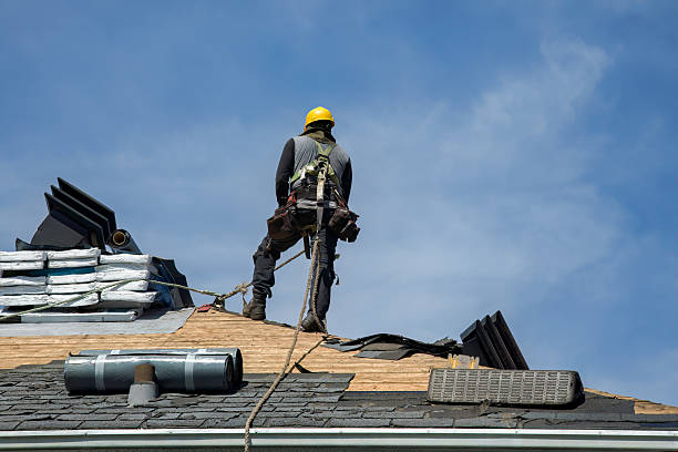 Professional Roofing technician working in North Scituate, MA